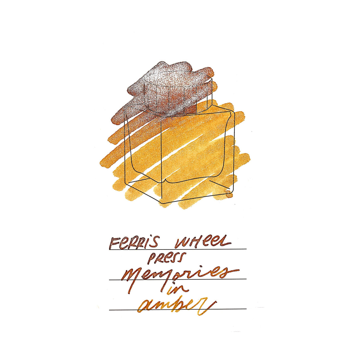 Ferris Wheel Press Ink Bottle - Memories in Amber - 38ml - Pen Boutique Ltd