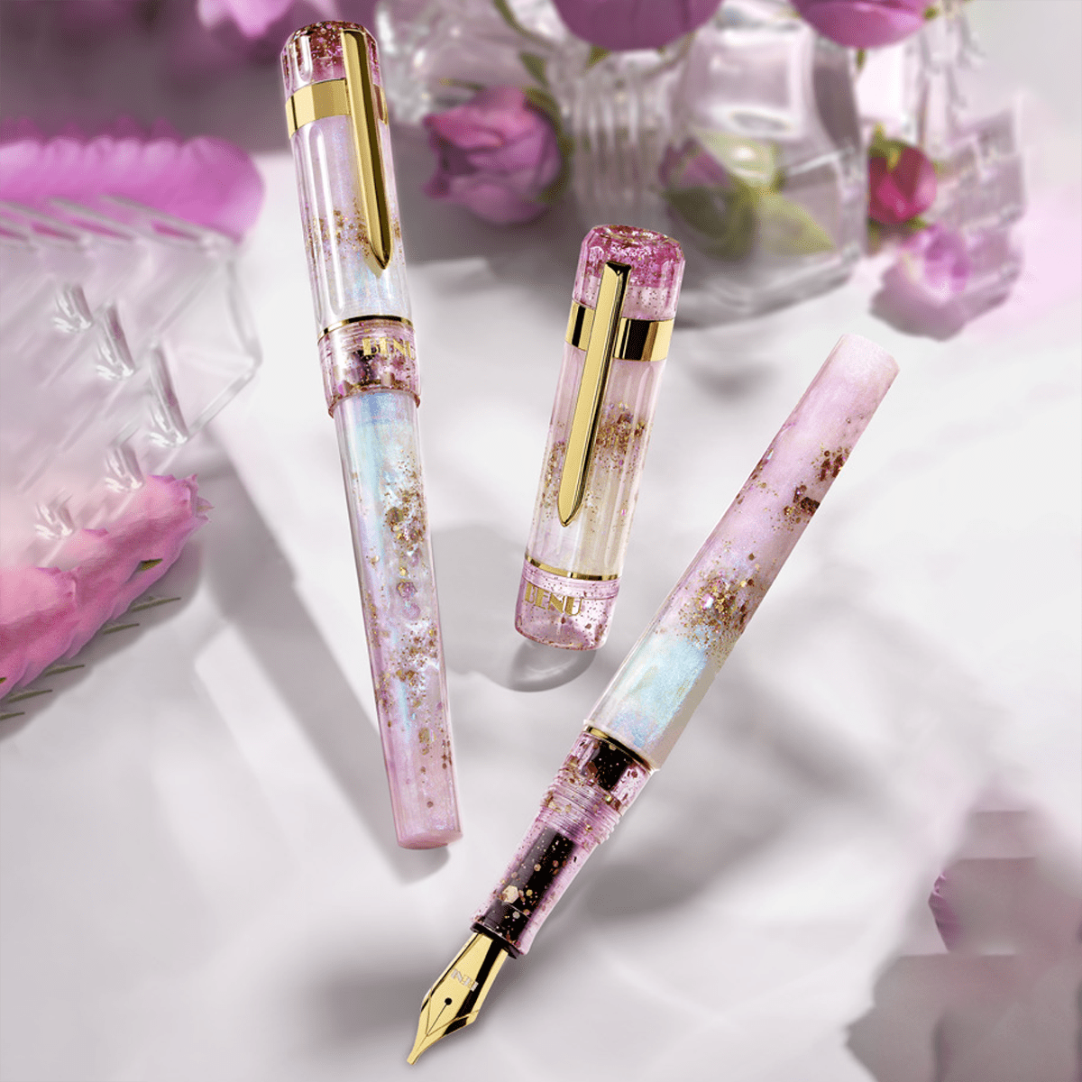 Benu Tribute Fountain Pen - Rose de Mai - Pen Boutique Ltd