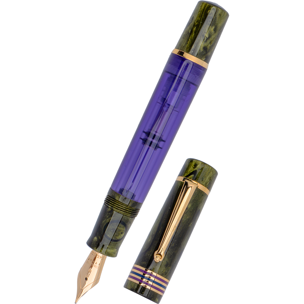 Delta Limited Edition Fountain Pen - Four Rings Misteria - 14K Gold