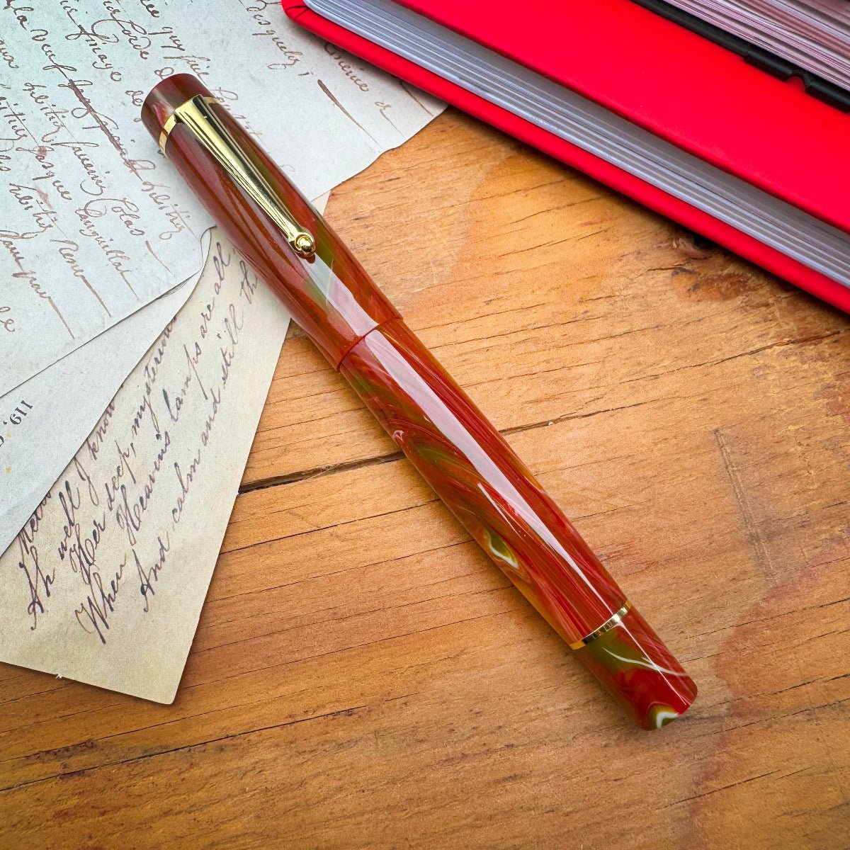 Delta Signs of the Time Fountain Pen - The Eternal Balance of Beauty Classical Art - Gold Trim (Numbered Edition) - Pen Boutique Ltd