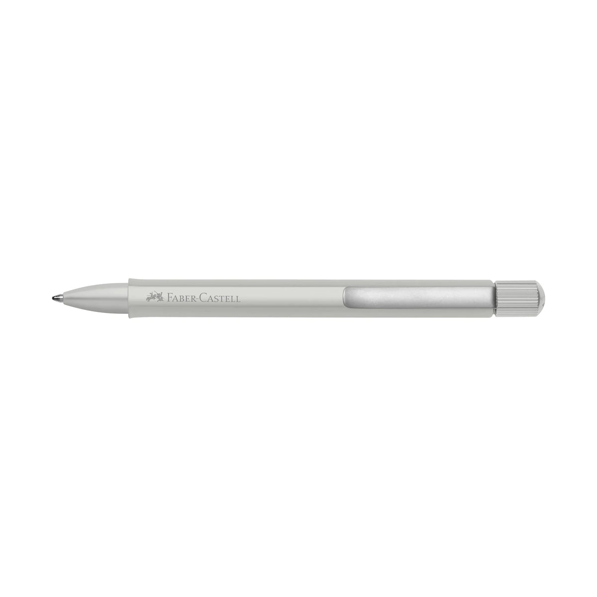 Faber-Castell Hexo Ballpoint Pen - Matte Silver - Pen Boutique Ltd
