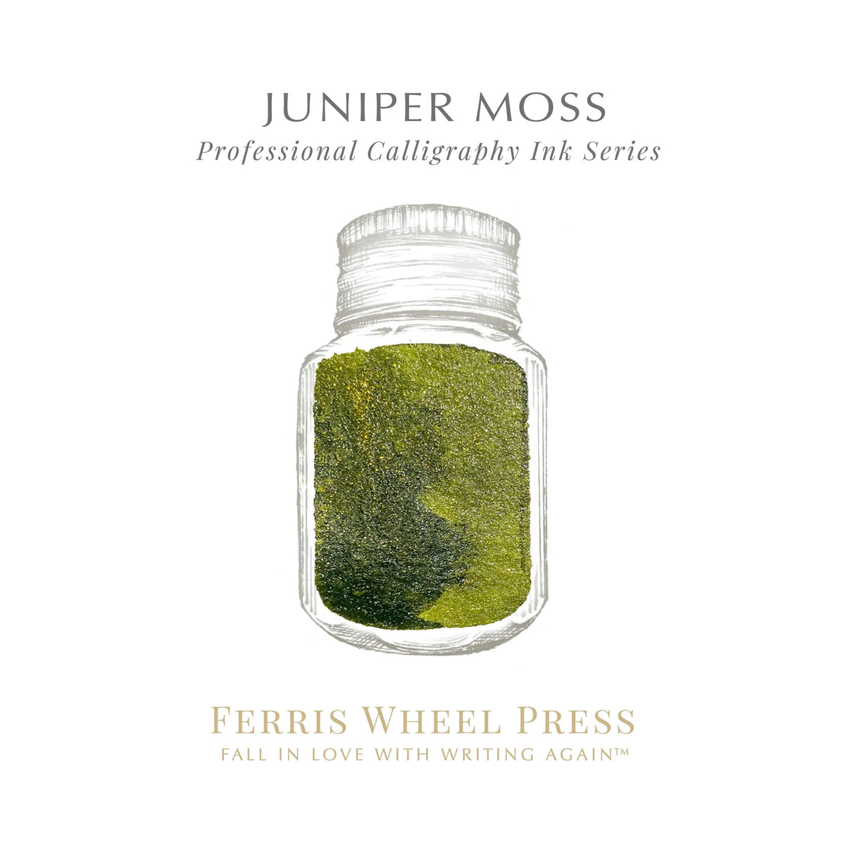 Ferris Wheel Press 28ml Calligraphy Ink – Juniper Moss - Pen Boutique Ltd