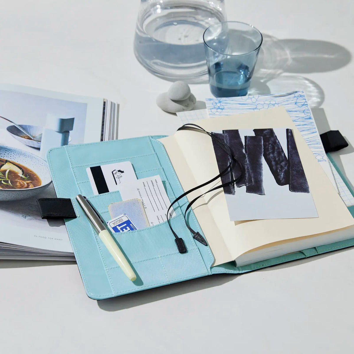 Hobonichi Cousin 2027 English Cover - Black x Clear Blue - A5 - Pen Boutique Ltd