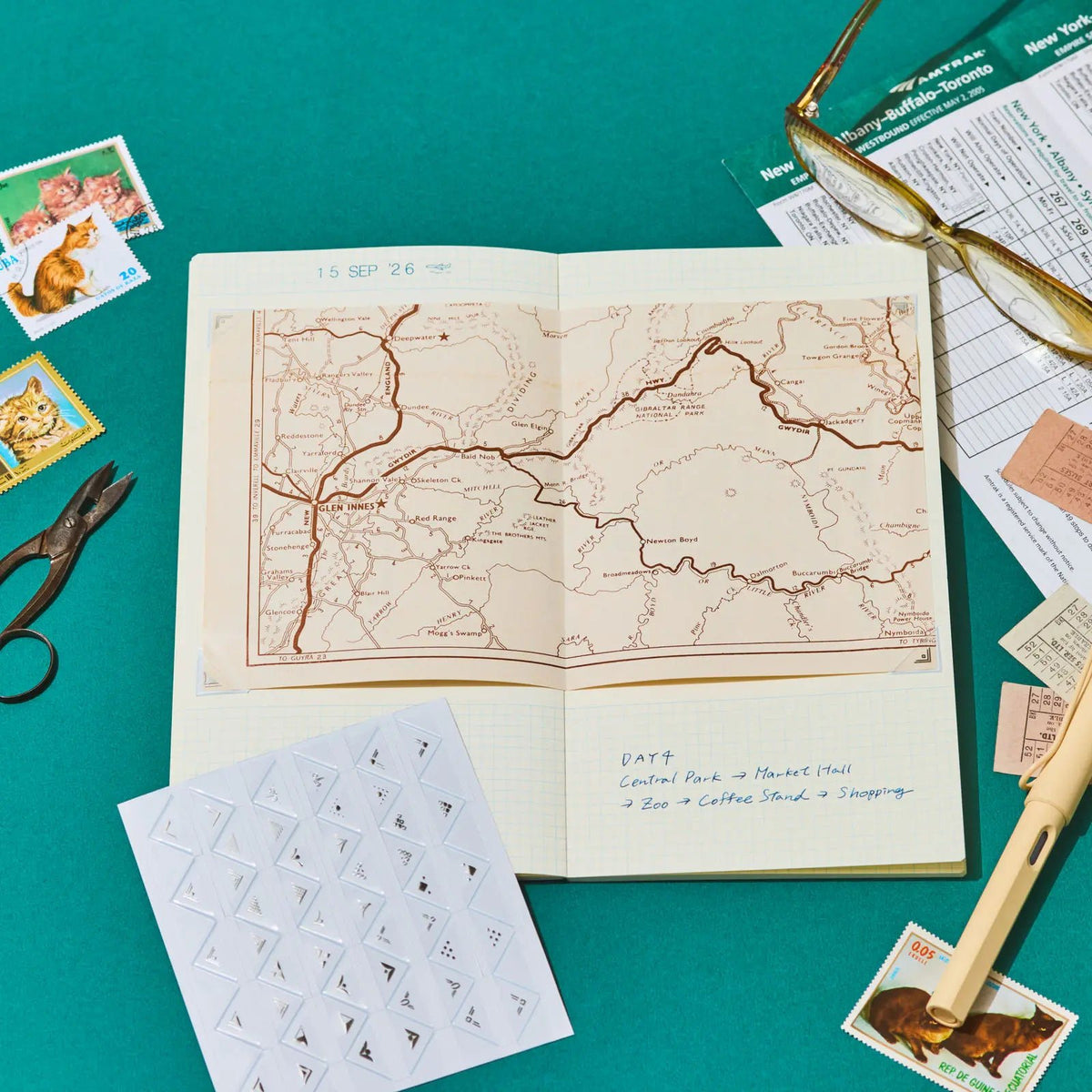 Hobonichi Stickers - Collect & Collage: Collage (Pocket) - Pen Boutique Ltd