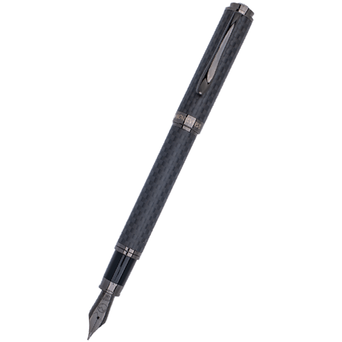 Monteverde Innova Fountain Pen Notebook Set - Carbon Fiber - Gunmetal - Pen Boutique Ltd