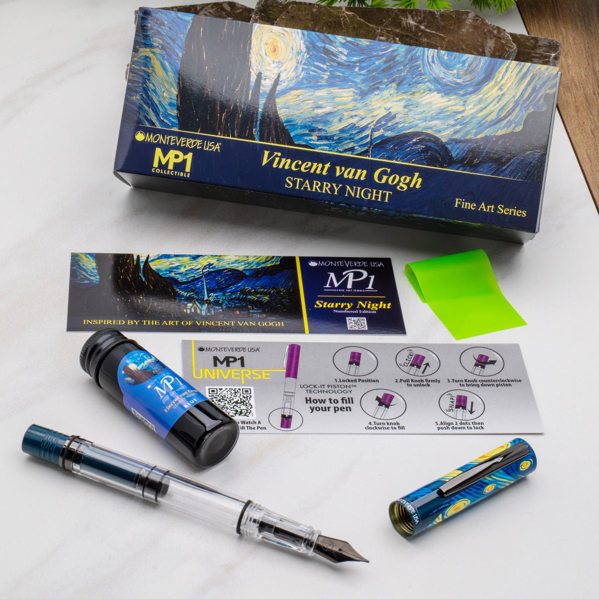 Monteverde MP1 Fountain Pen - Vincent Van Gogh Starry Night (Numbered Edition) - Pen Boutique Ltd