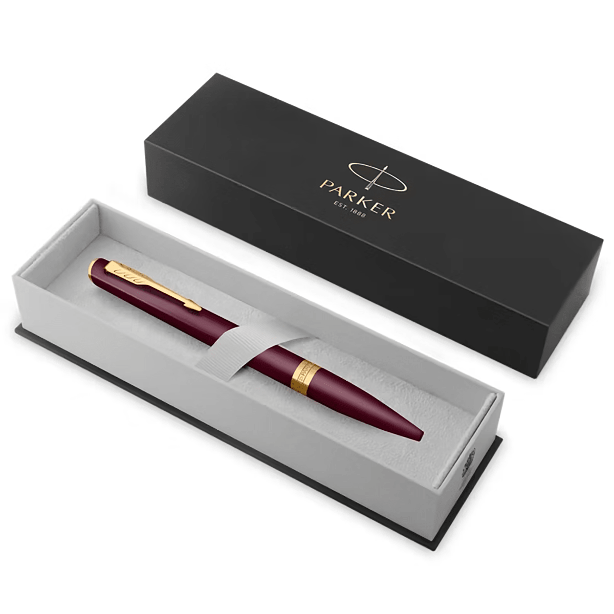 Parker Meridian Ballpoint Pen - Red - Gold Trim - Pen Boutique Ltd