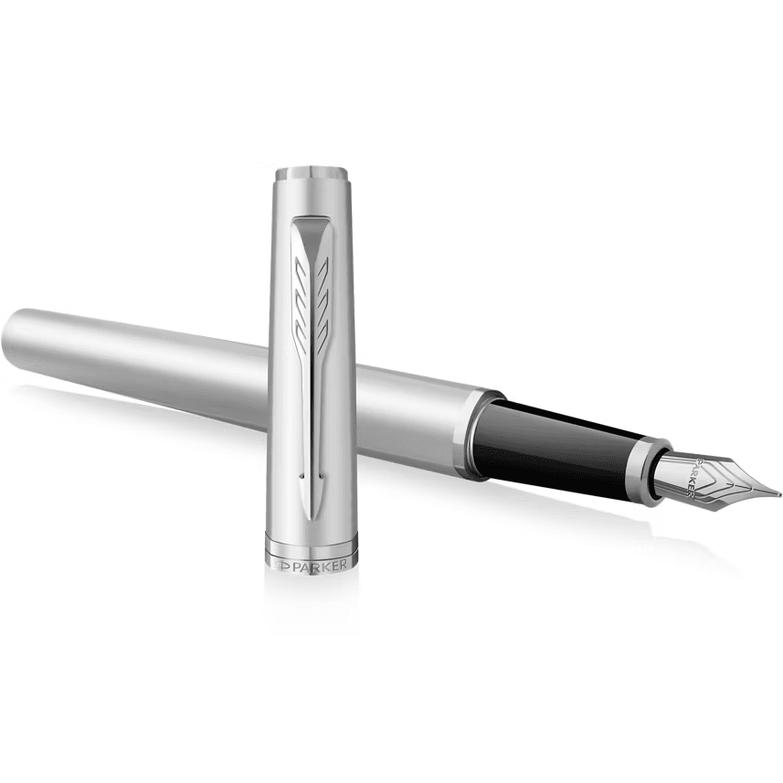 Parker Meridian Fountain Pen - Chrome - Chrome Trim - Pen Boutique Ltd