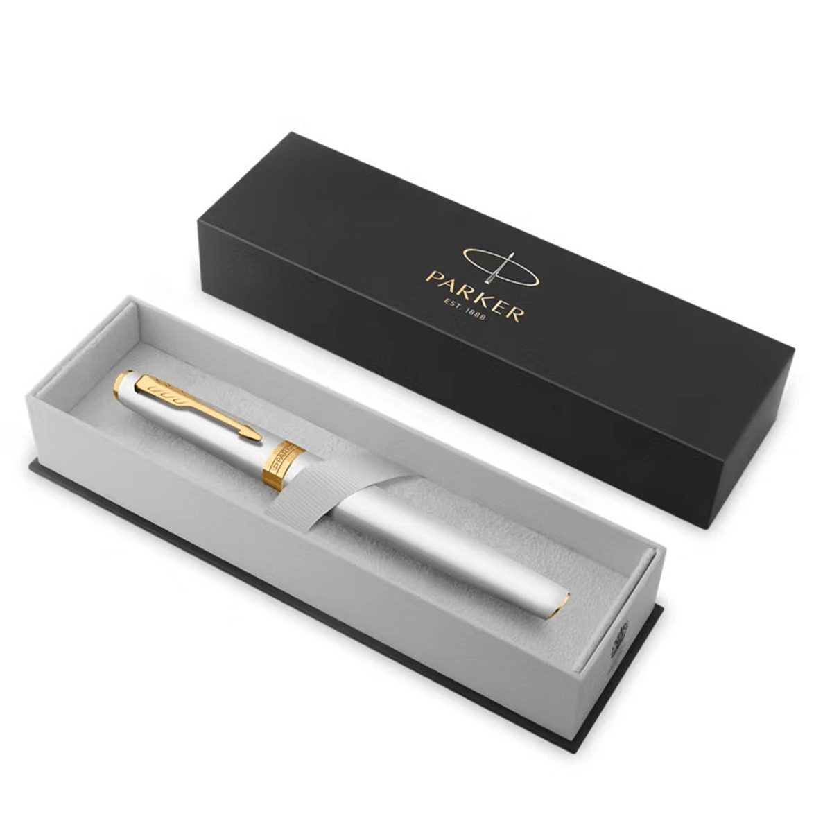Parker Meridian Rollerball Pen - Chrome - Gold Trim - Pen Boutique Ltd