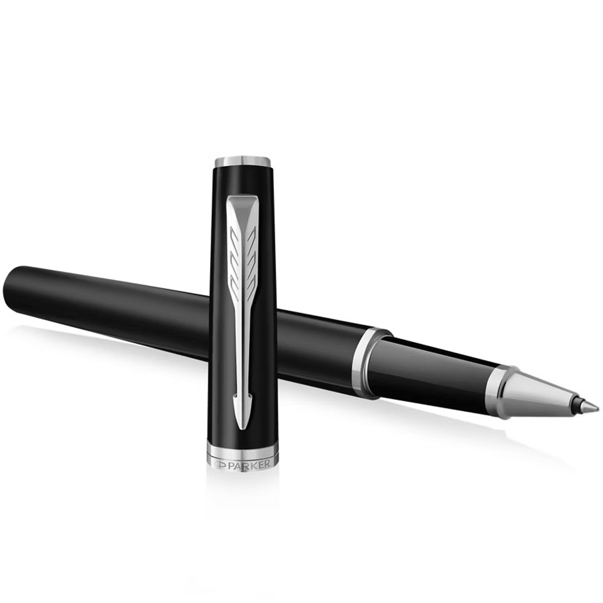 Parker Meridian Rollerball Pen - Matte Black - Chrome Trim - Pen Boutique Ltd