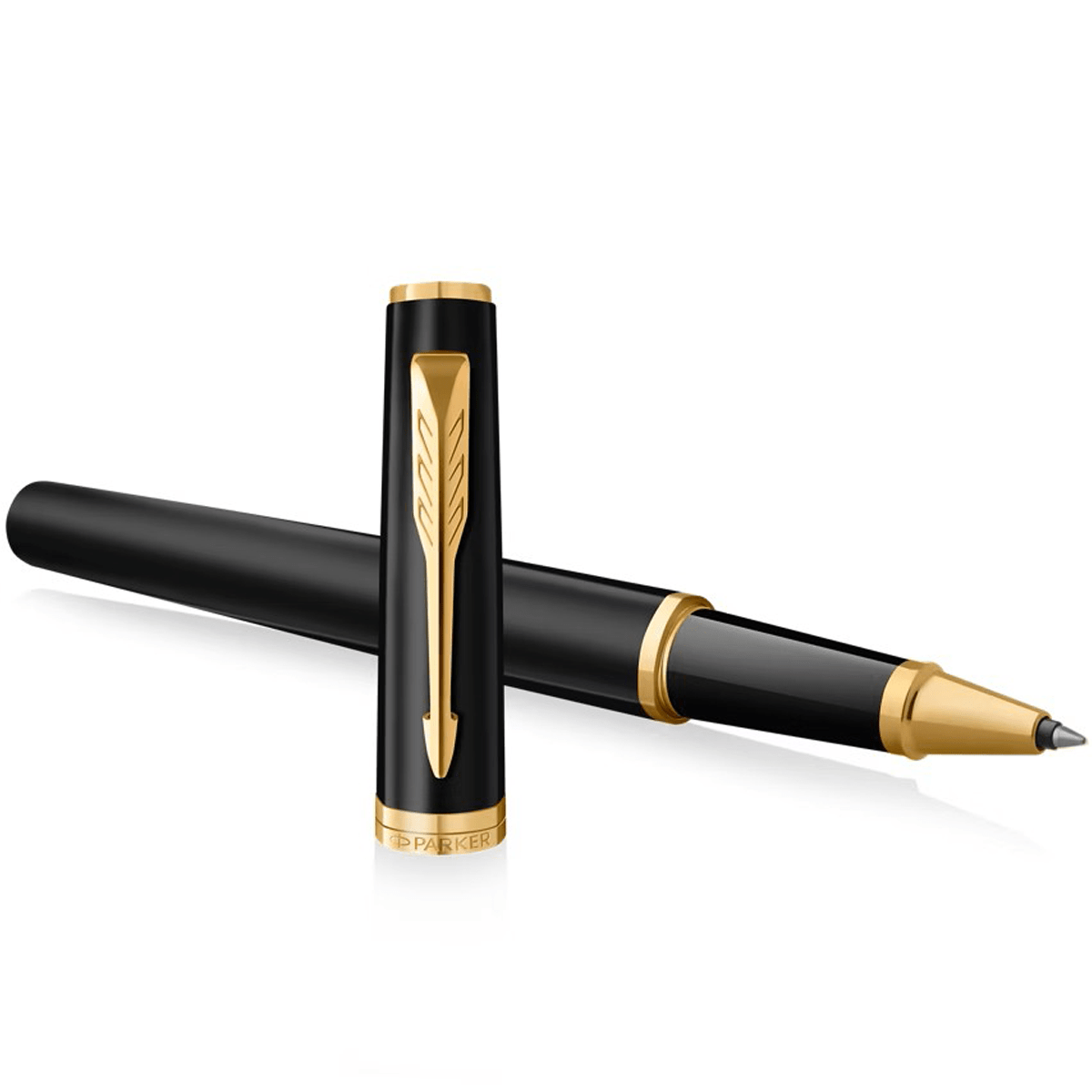 Parker Meridian Rollerball Pen - Matte Black - Gold Trim - Pen Boutique Ltd