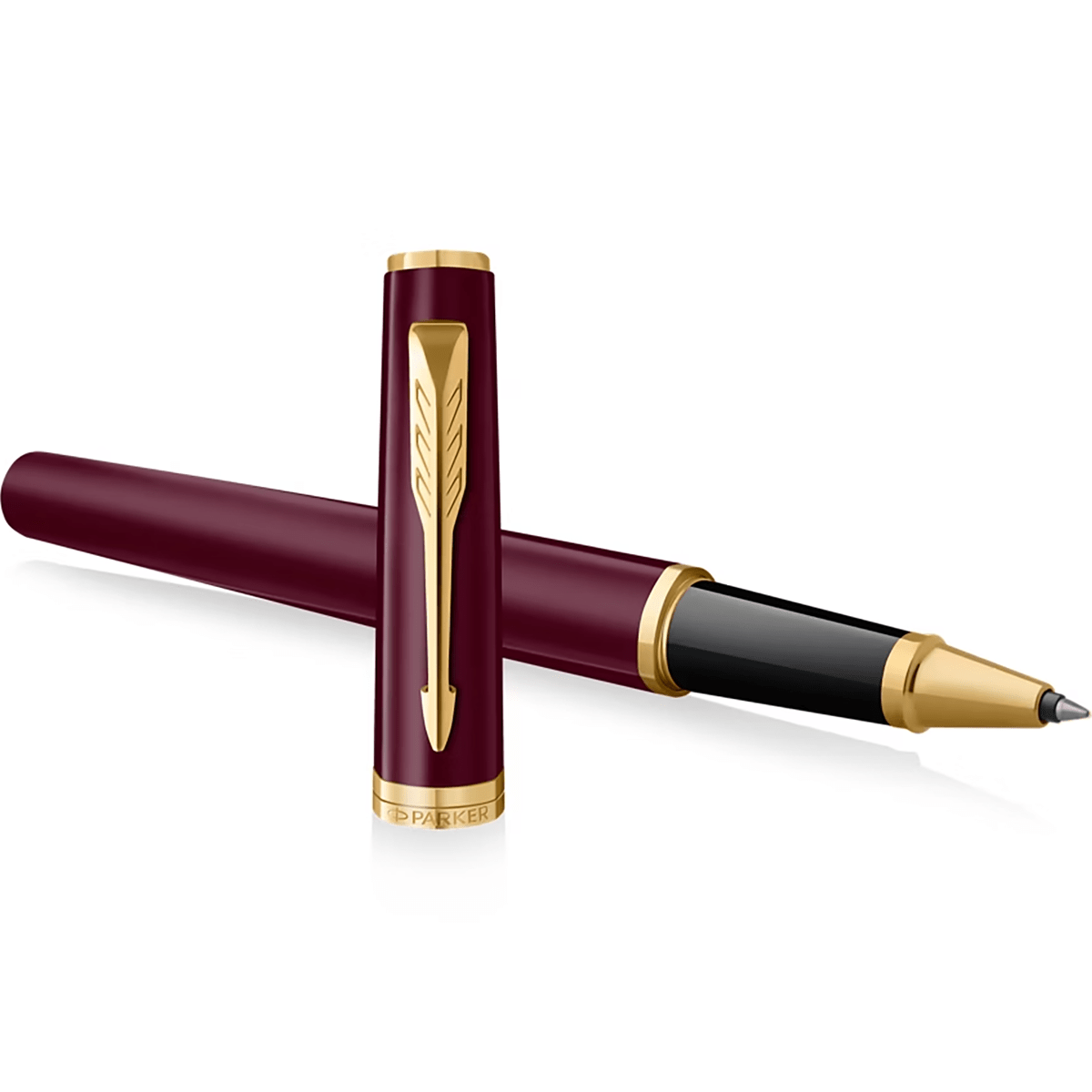Parker Meridian Rollerball Pen - Red - Gold Trim - Pen Boutique Ltd