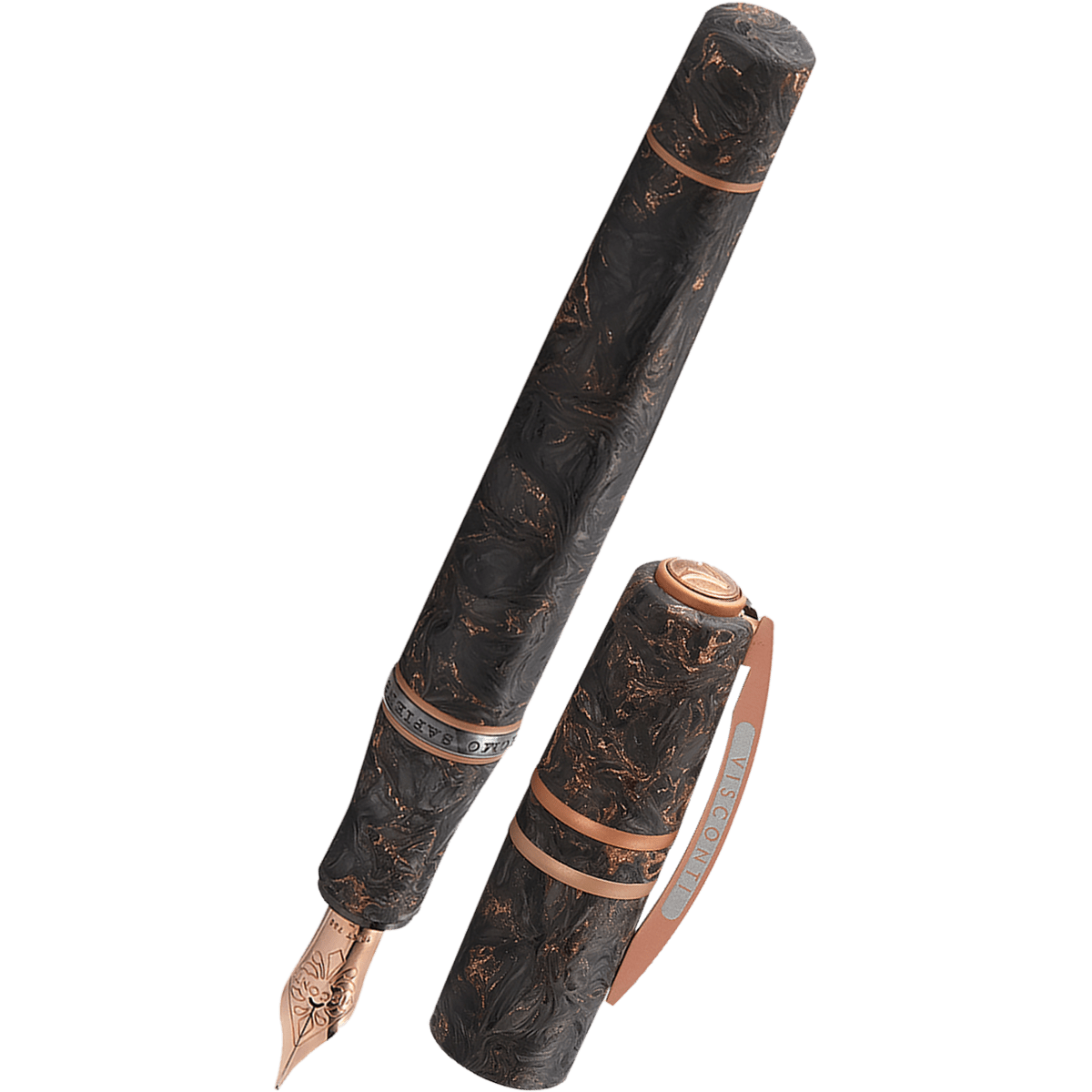 Visconti Homo Sapiens Fountain Pen - Carbon Rose - 18k Nib (Limited Edition) - Pen Boutique Ltd