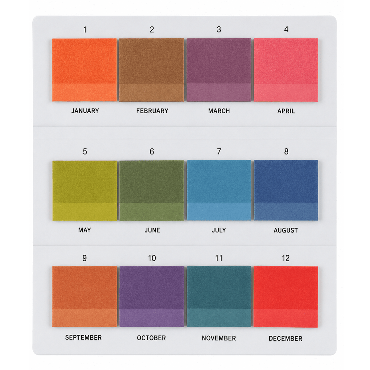 Hobonichi Translucent Sticky Notes - TSUKI no IRO (Tiles) - Pen Boutique Ltd