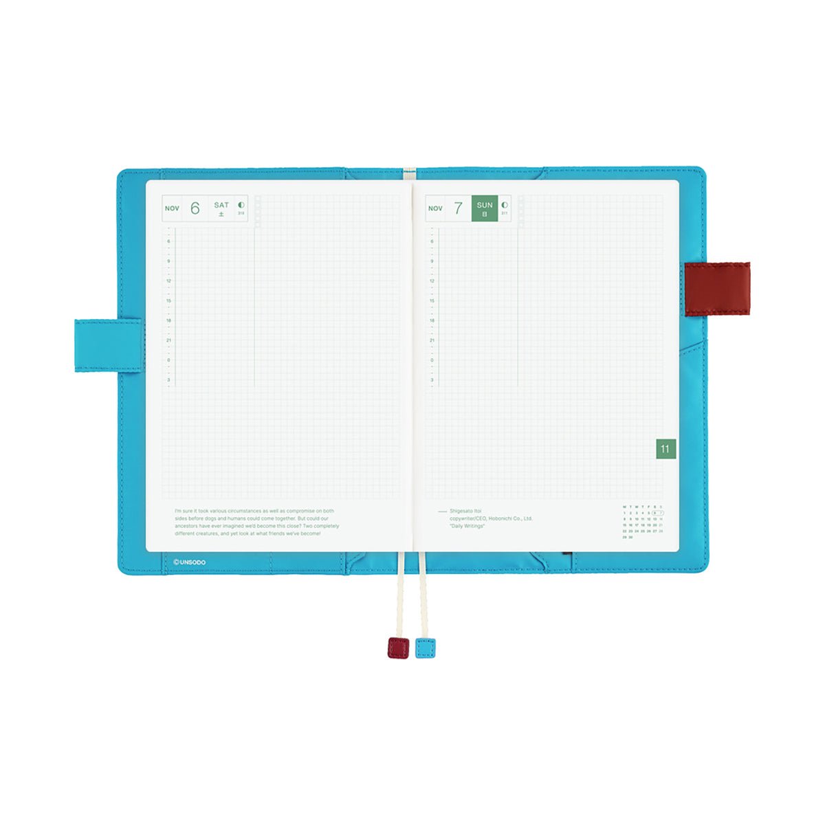 Hobonichi Cousin Cover - Unsodo: Shin-Bijutsukai (Flower) - A5 - Pen Boutique Ltd