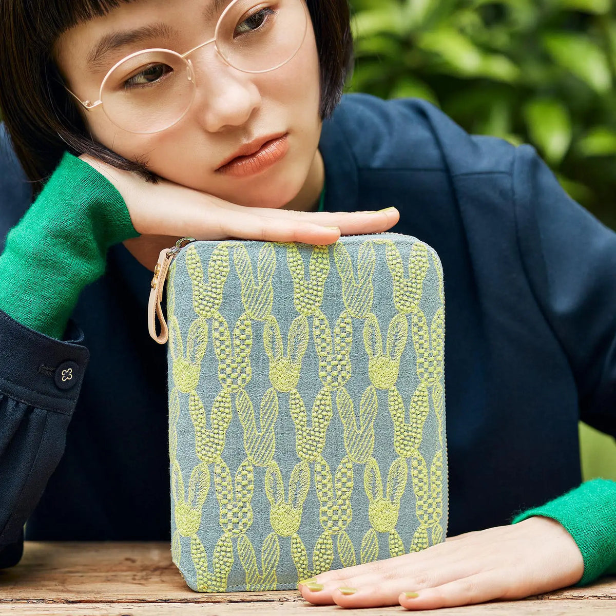Hobonichi Japanese Cover - Minä Perhonen: Pomppia (Light Blue)- A6 - Pen Boutique Ltd