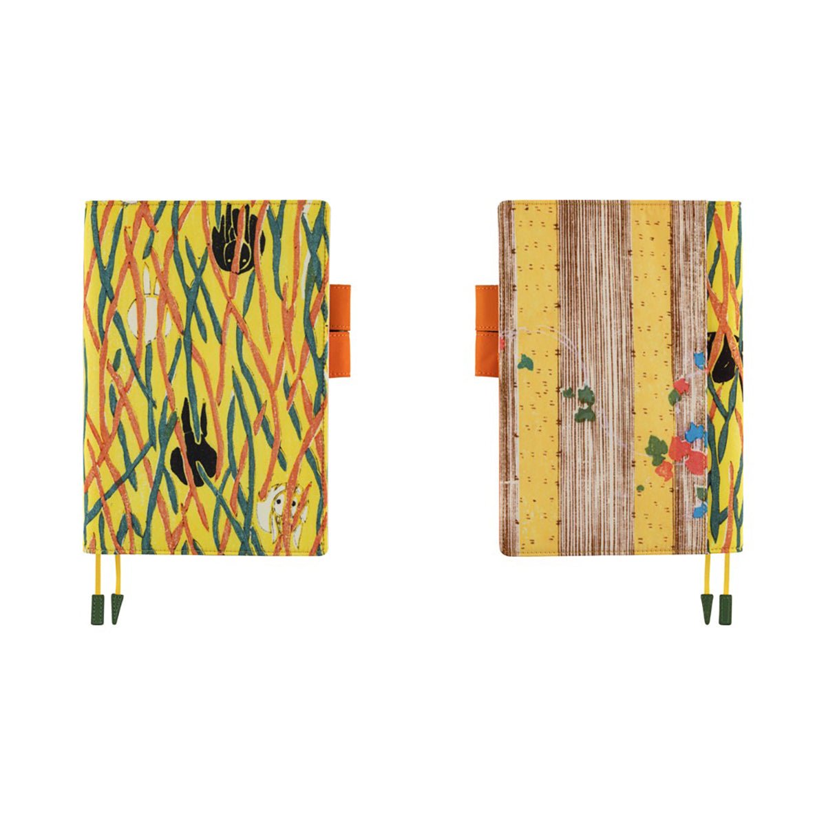 Hobonichi Cousin Cover - Unsodo: Bijutsukai Wild Rabbits - A5 - Pen Boutique Ltd