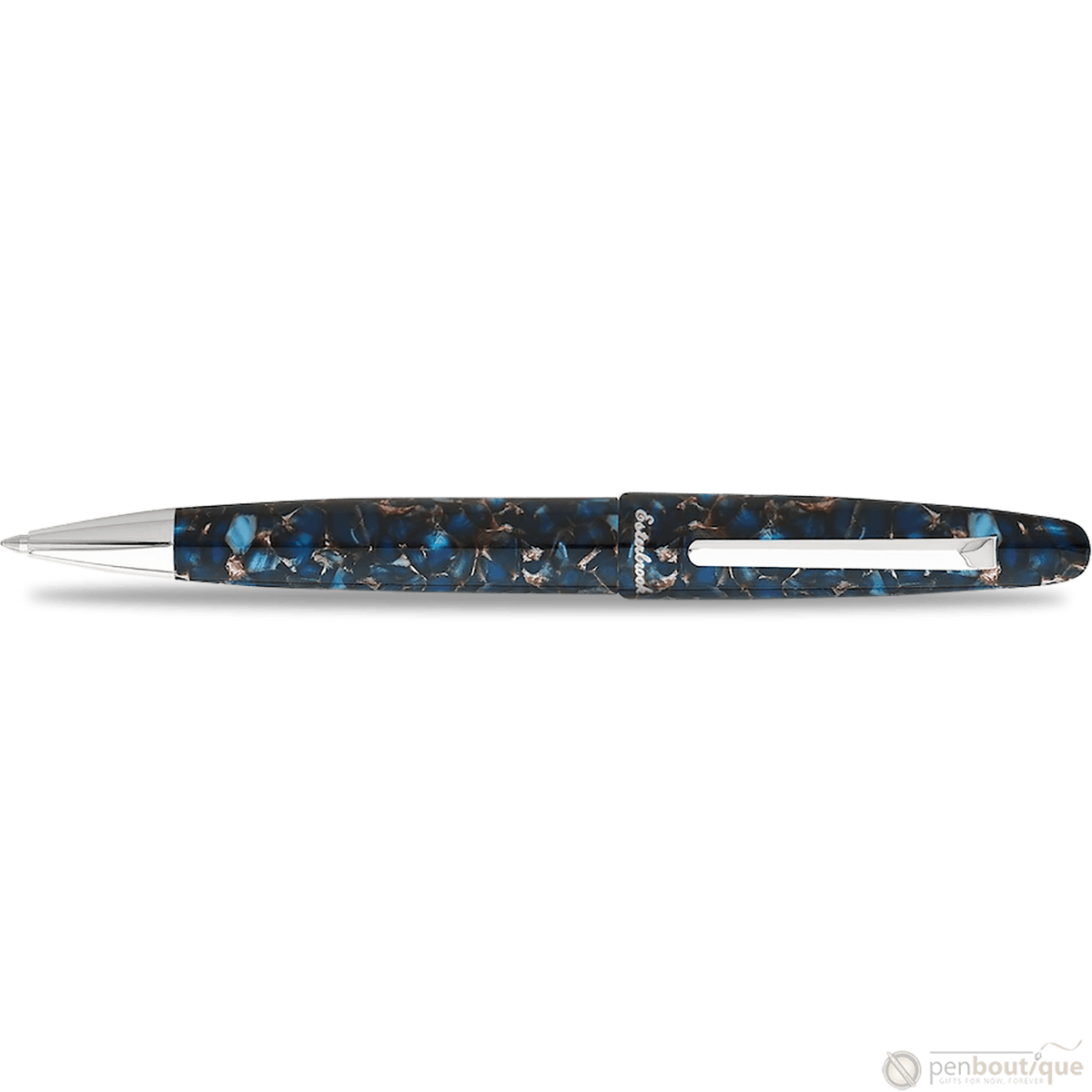 Esterbrook Estie Ballpoint Pen - Nouveau Bleu - Palladium Trim - Pen Boutique Ltd
