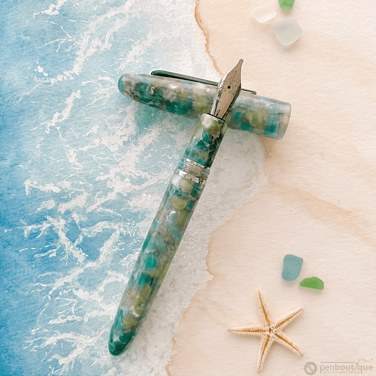 Esterbrook Estie Fountain Pen - Sea Glass - Palladium Trim - Pen Boutique Ltd