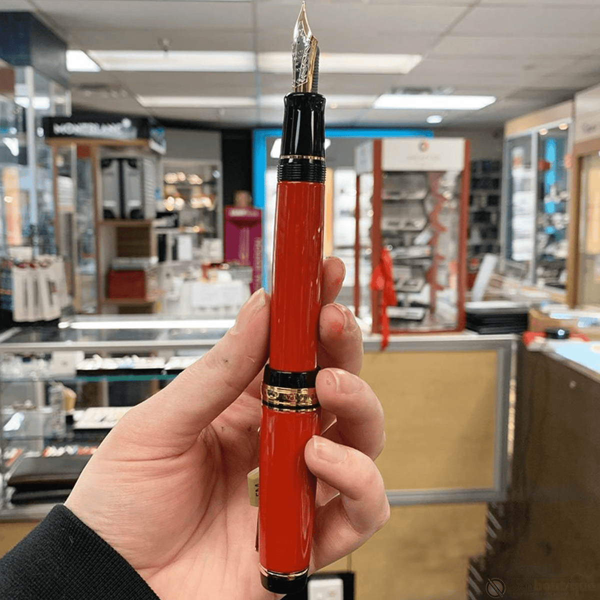 Pilot Custom Urushi Fountain Pen - Vermillion - Pen Boutique Ltd