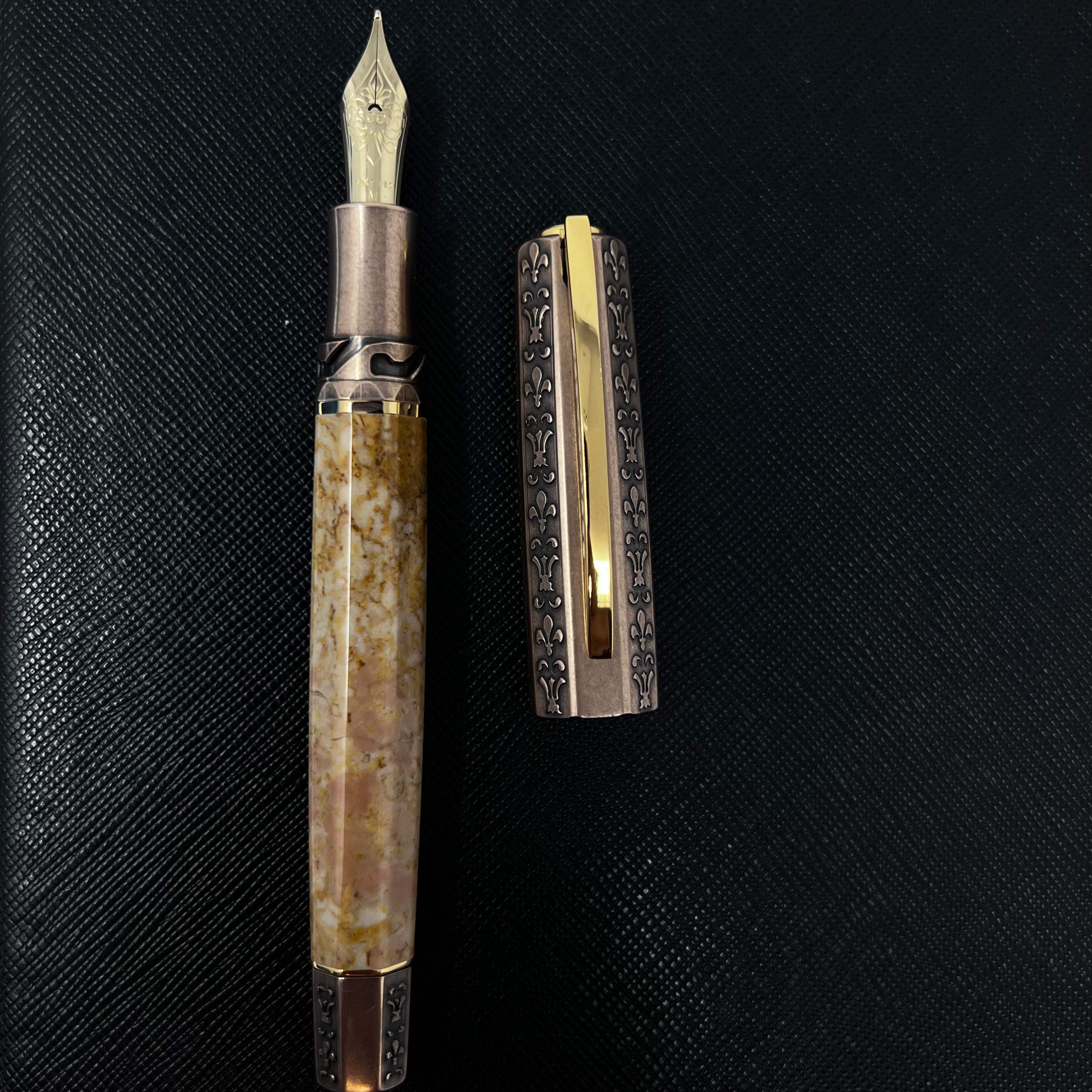 Visconti Medici Il Magnifico Fountain Pen - Egyptian Marble (Limited Edition)-Pen Boutique Ltd