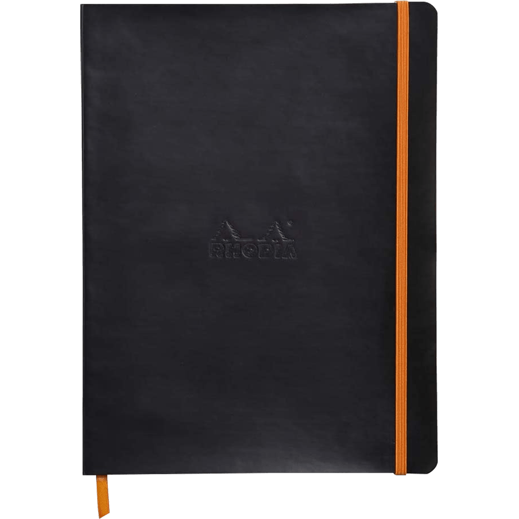 Rhodia Rhodiarama Notebook - Soft Cover - Black - Lined - Pen Boutique Ltd