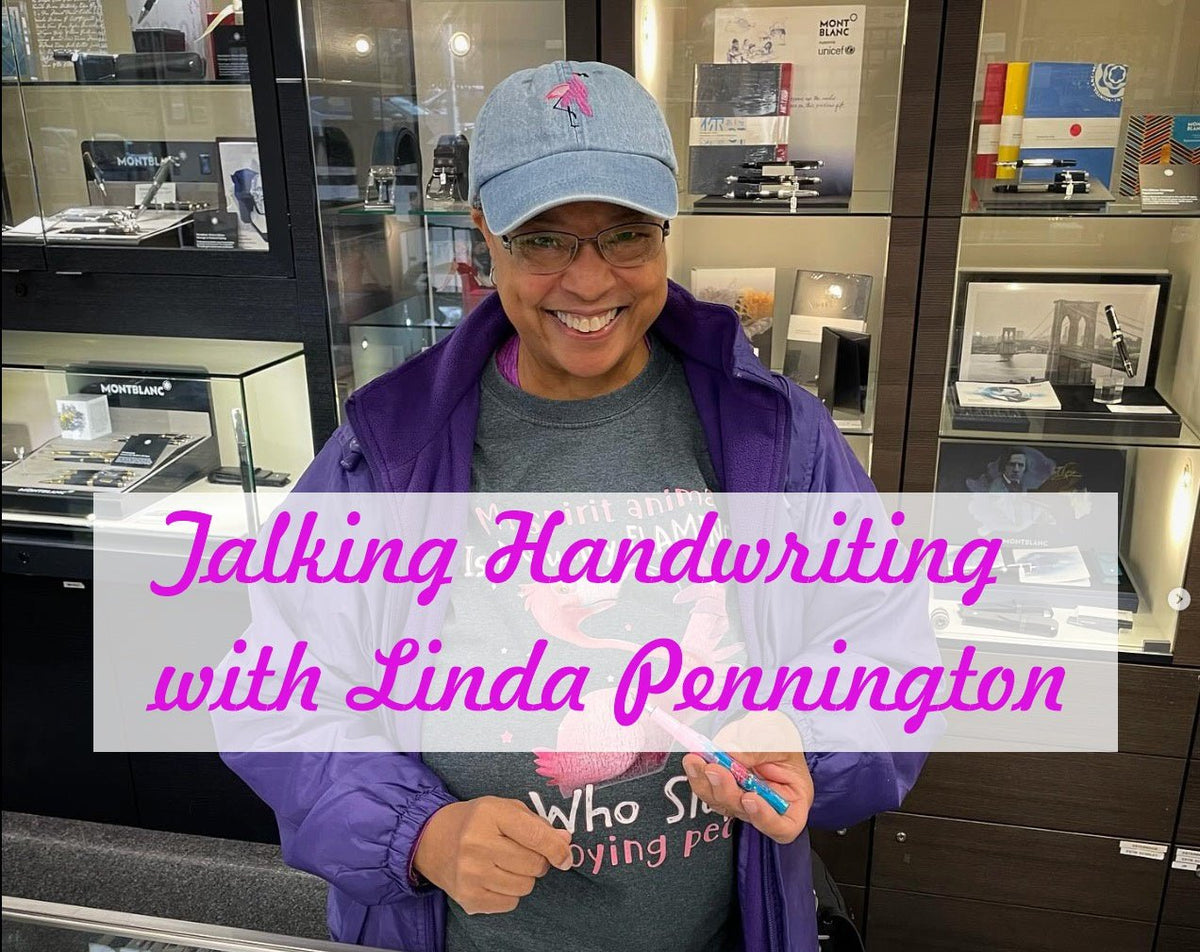 Talking Handwriting with Linda Pennington - Pen Boutique Ltd 