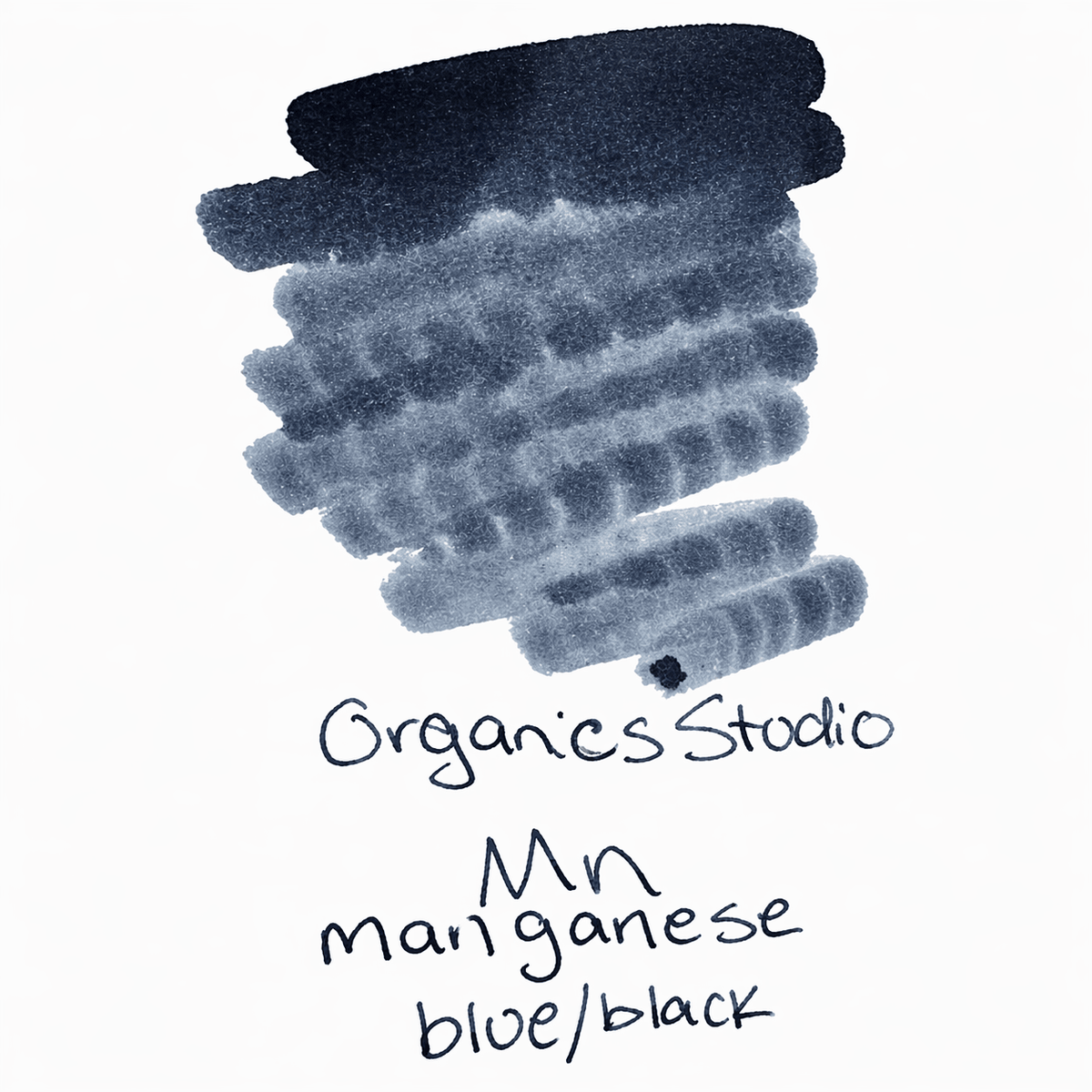 Organics Studio Periodic Table Ink Bottle - Manganese Blue Black - Pen Boutique Ltd