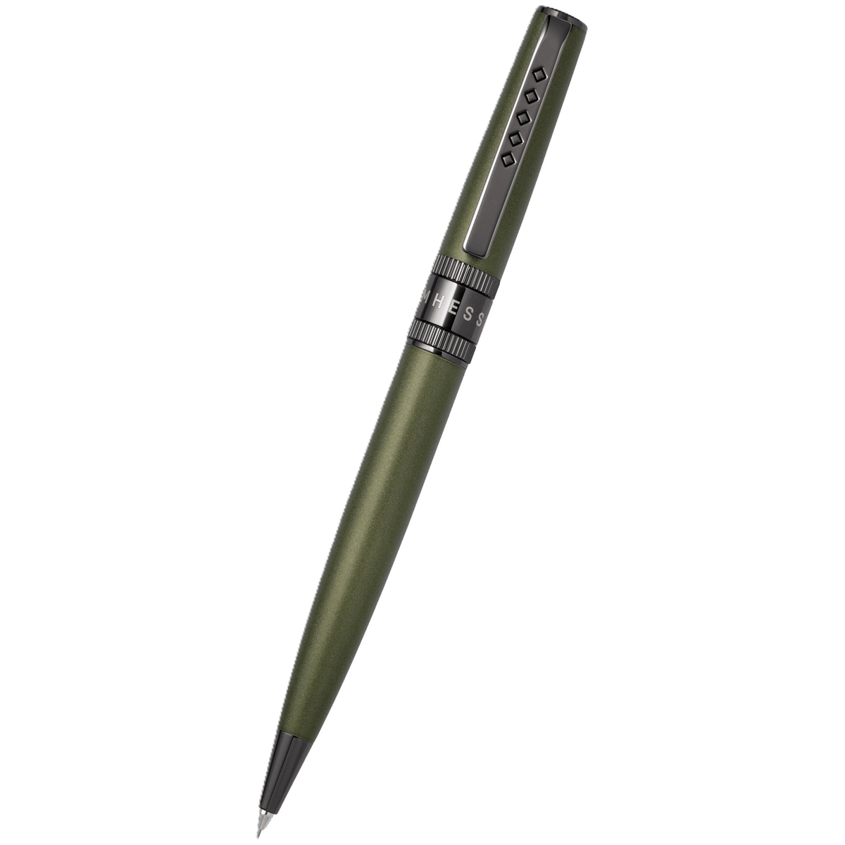 Tom Hessin Rebel "Garrison Green" Mechanical Pencil – Gunmetal Trim - Pen Boutique Ltd