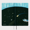 Hobonichi 2027 Light Hardcover Book - Hiroko Kubota: Meteor Shower in the Light Blue Forest - Tall & Slim (Weeks - January Start) - Pen Boutique Ltd