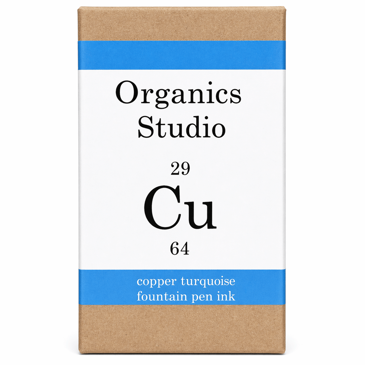 Organics Studio Periodic Table Ink Bottle - Copper Turquoise - Pen Boutique Ltd