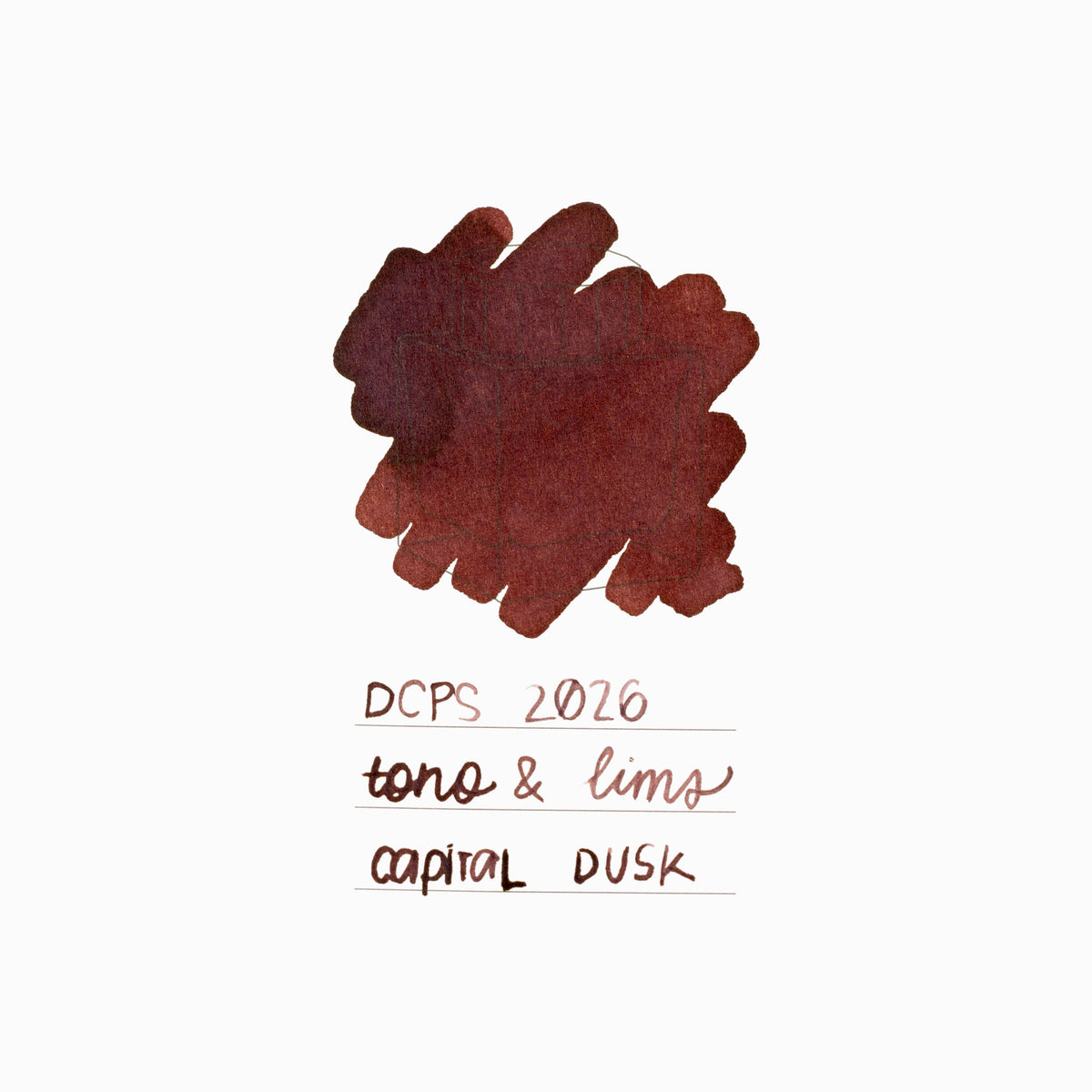 Tono & Lims Ink Bottle - Capital Dusk - 30ml (DC Pen Show Special 2026) - Pen Boutique Ltd