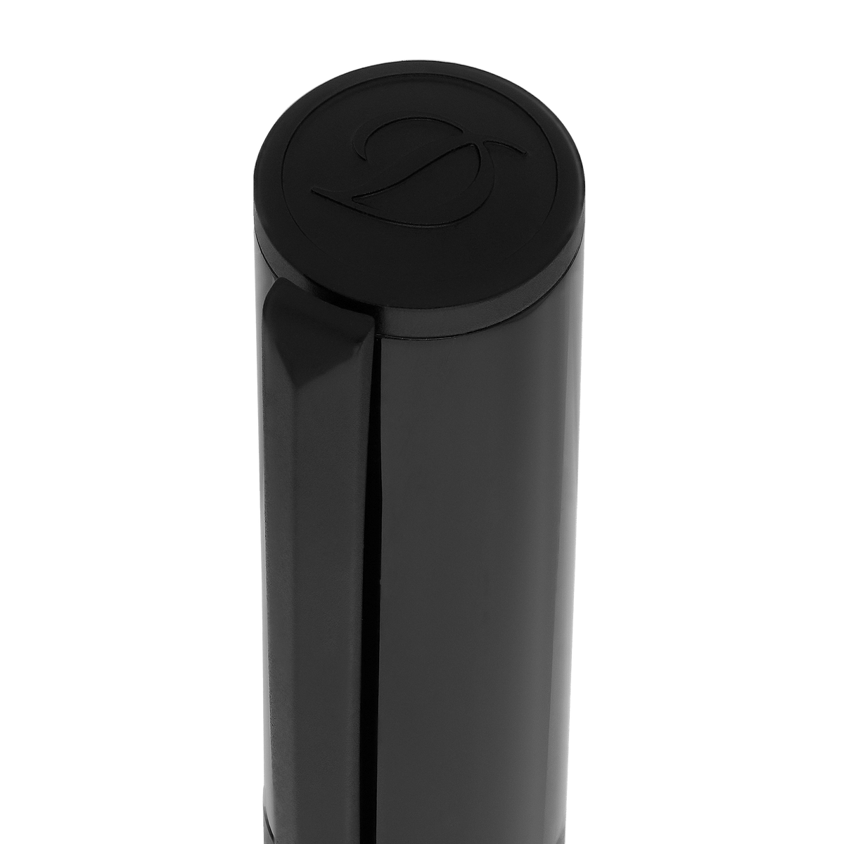 S T Dupont D - Initial Fountain Pen - Black - Matte Black Trim - Pen Boutique Ltd