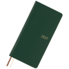 Hobonichi 2027 Light Hardcover English Book - Leather: Forest Green - Tall & Slim (Weeks - January Start) - Pen Boutique Ltd