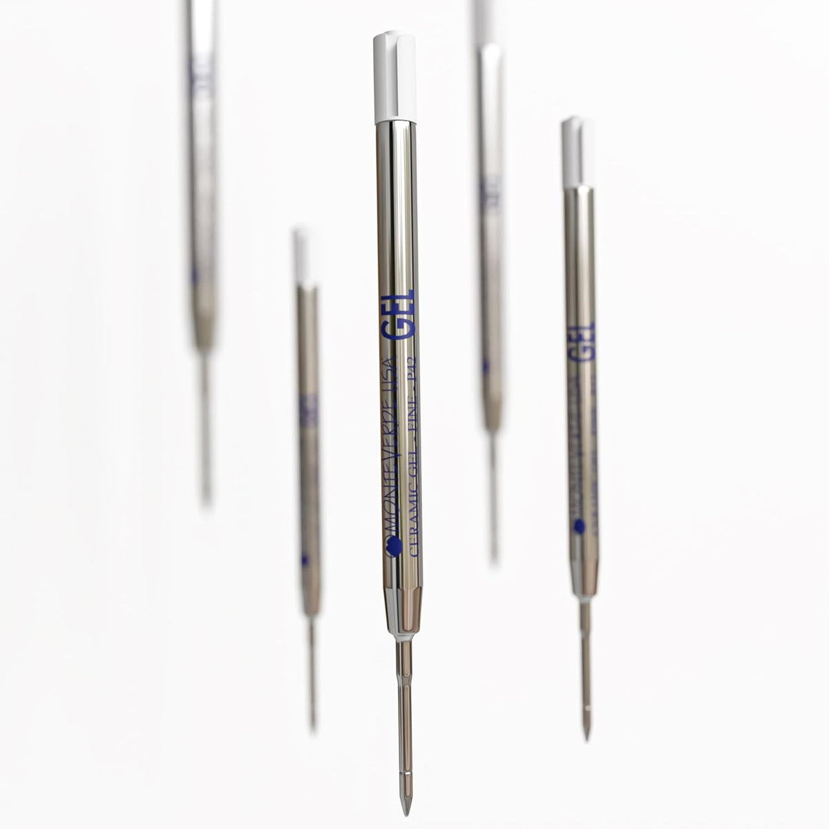 Monteverde Capless Gel Refill (to fit Parker) - Blue/Black - 0.7 mm Fine Point (1/pack) - Pen Boutique Ltd