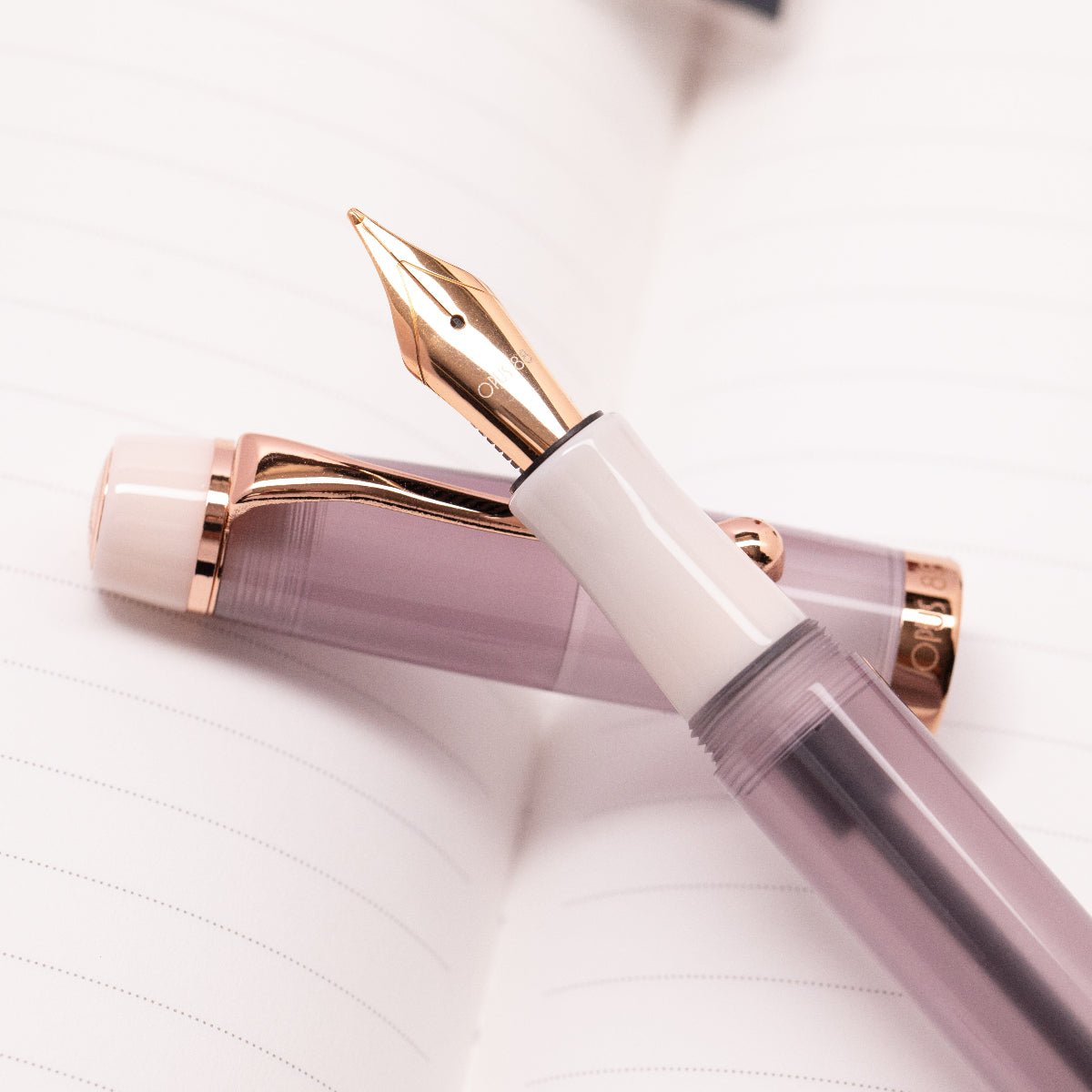 Opus 88 Harmony Fountain Pen - 2025 Mocha Mousse - Rose Gold Trim - Pen Boutique Ltd