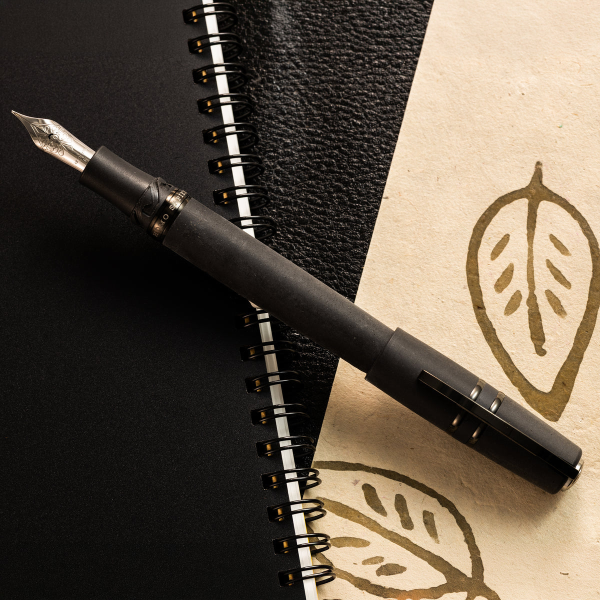 Visconti Homo Sapiens Fountain Pen - Dark Age - Volcano Lava Black - Pen Boutique Ltd