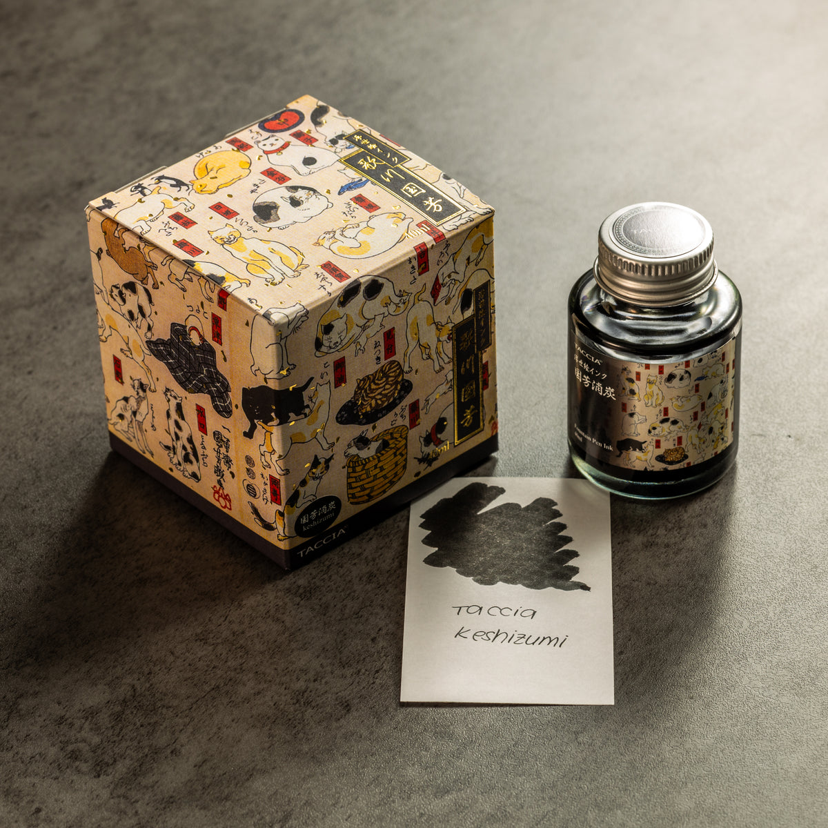 Taccia Ukiyo - e Ink Bottle - Kuniyoshi - Keshizumi - 40 ml (Ver. 3) - Pen Boutique Ltd