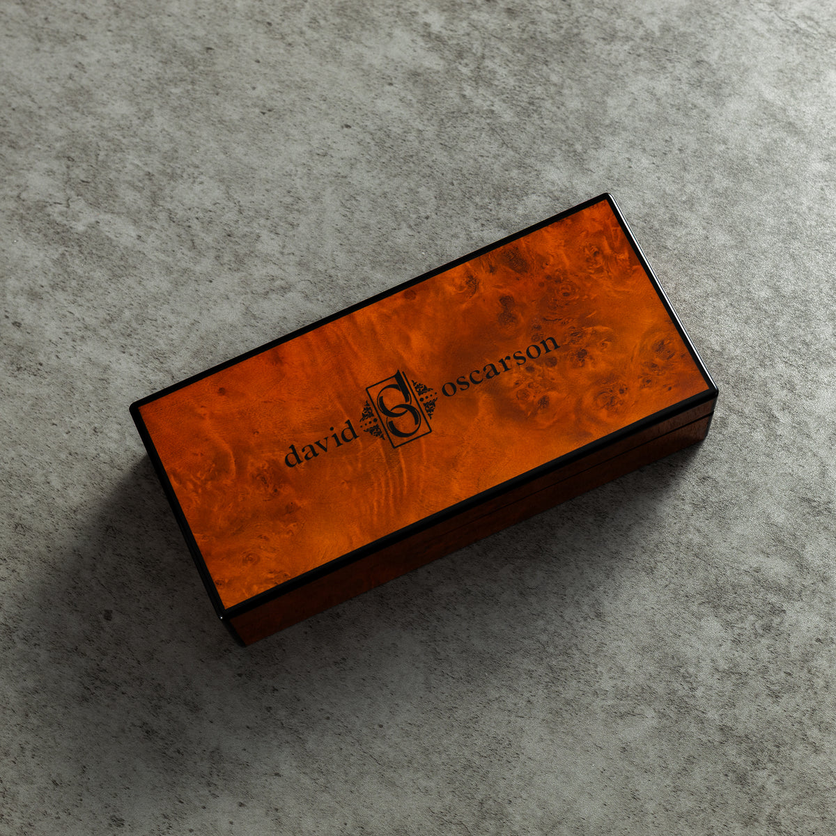 David Oscarson Celestial Fountain Pen - Limited Edition - Fire Red Golden Yellow - Pen Boutique Ltd