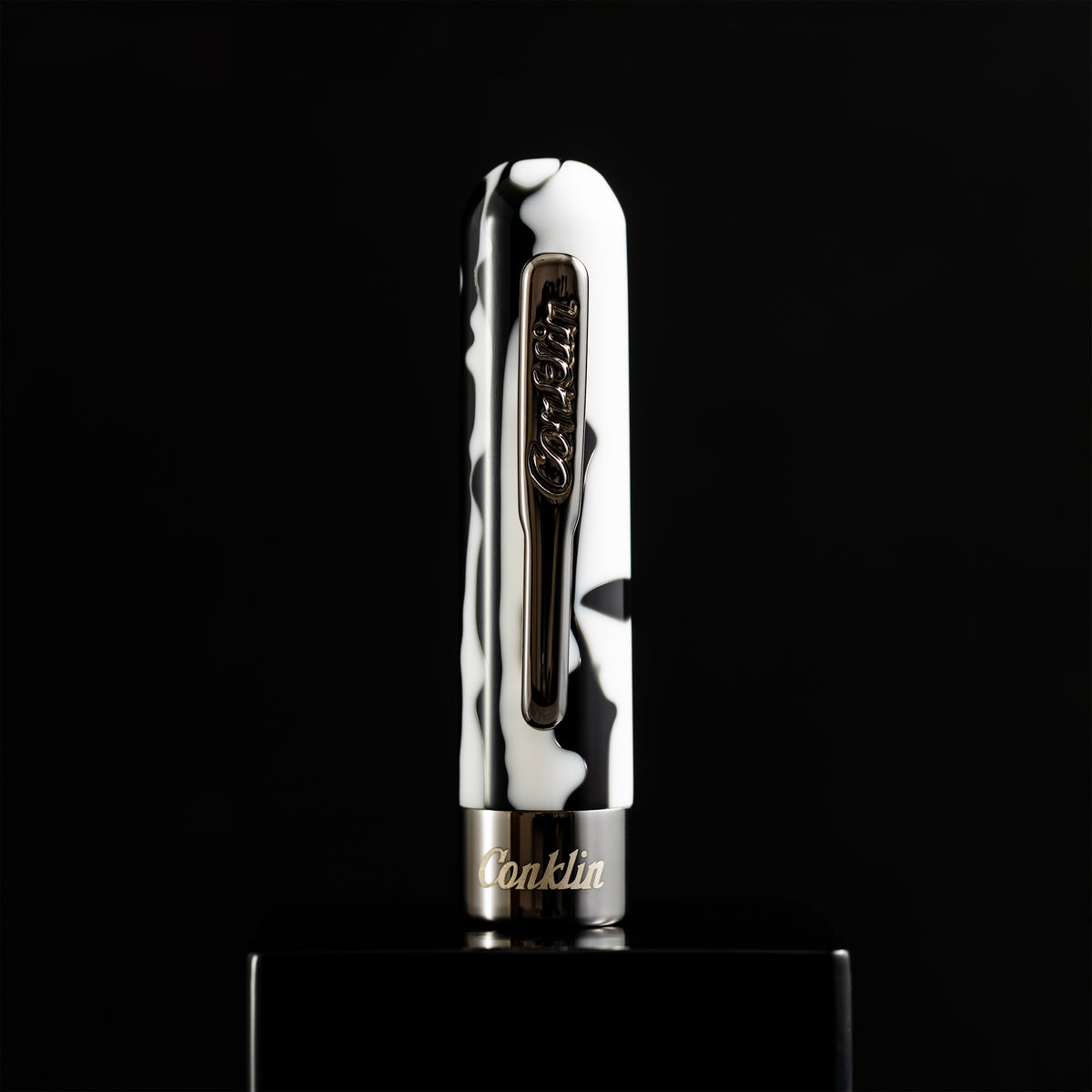 Conklin Mark Twain Fountain Pen - Limited Edition - Black/White - Pen Boutique Ltd