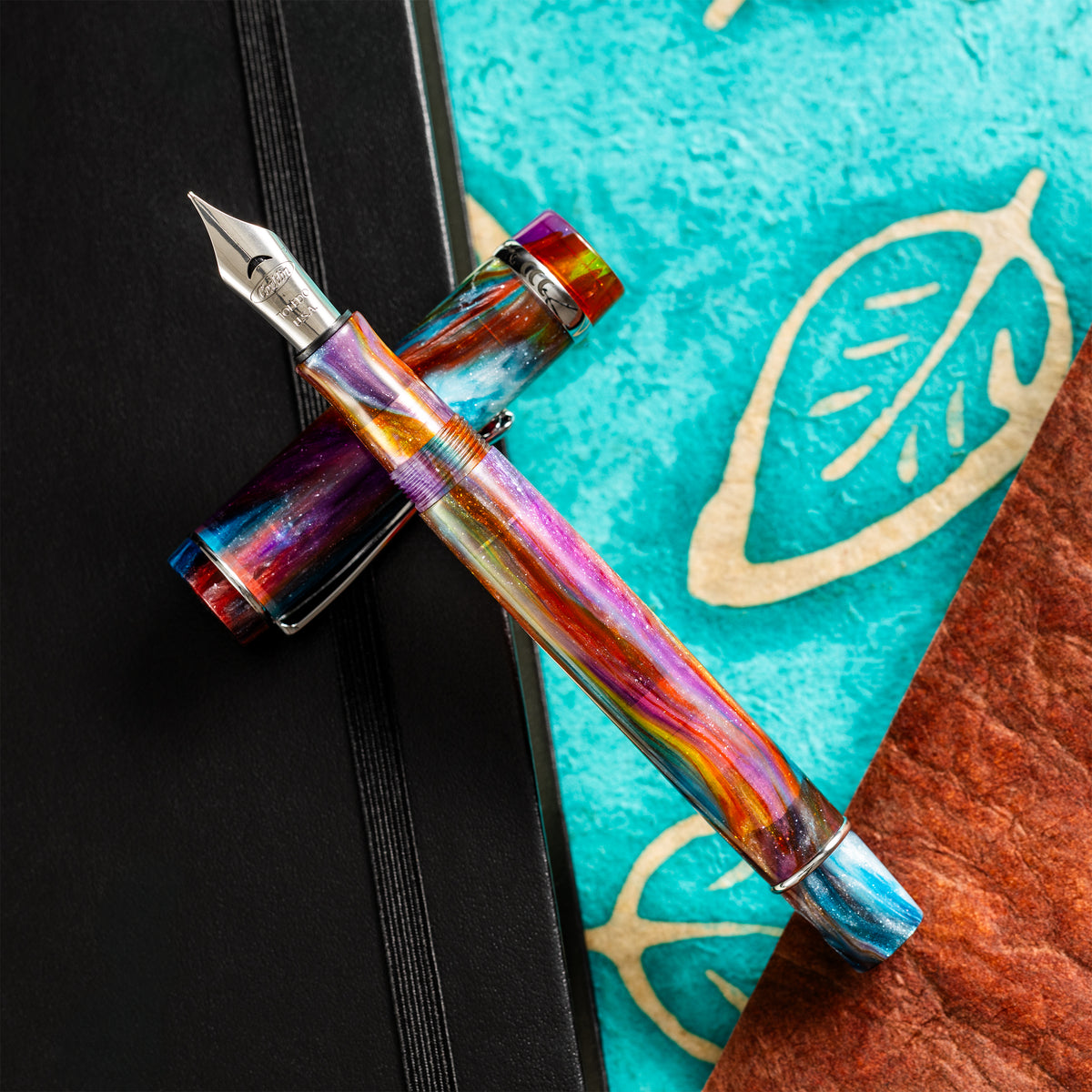 Conklin Duragraph Fountain Pen - Primary Manipulation 3.5 - Chrome Trim (Limited Edition) - Pen Boutique Ltd
