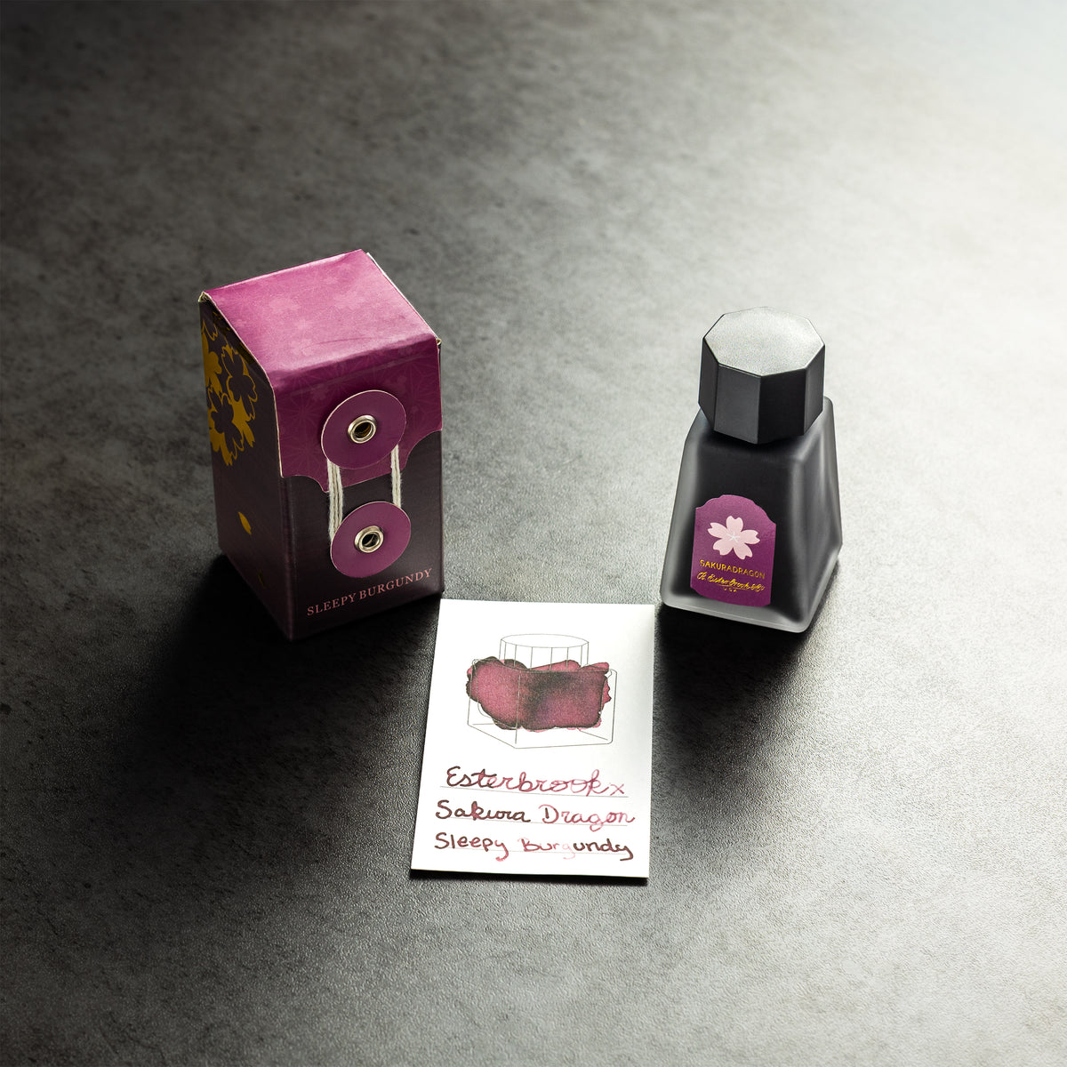 Esterbrook x Sakura Dragon Ink Bottle - Sleepy Burgundy - 30ml - Pen Boutique Ltd