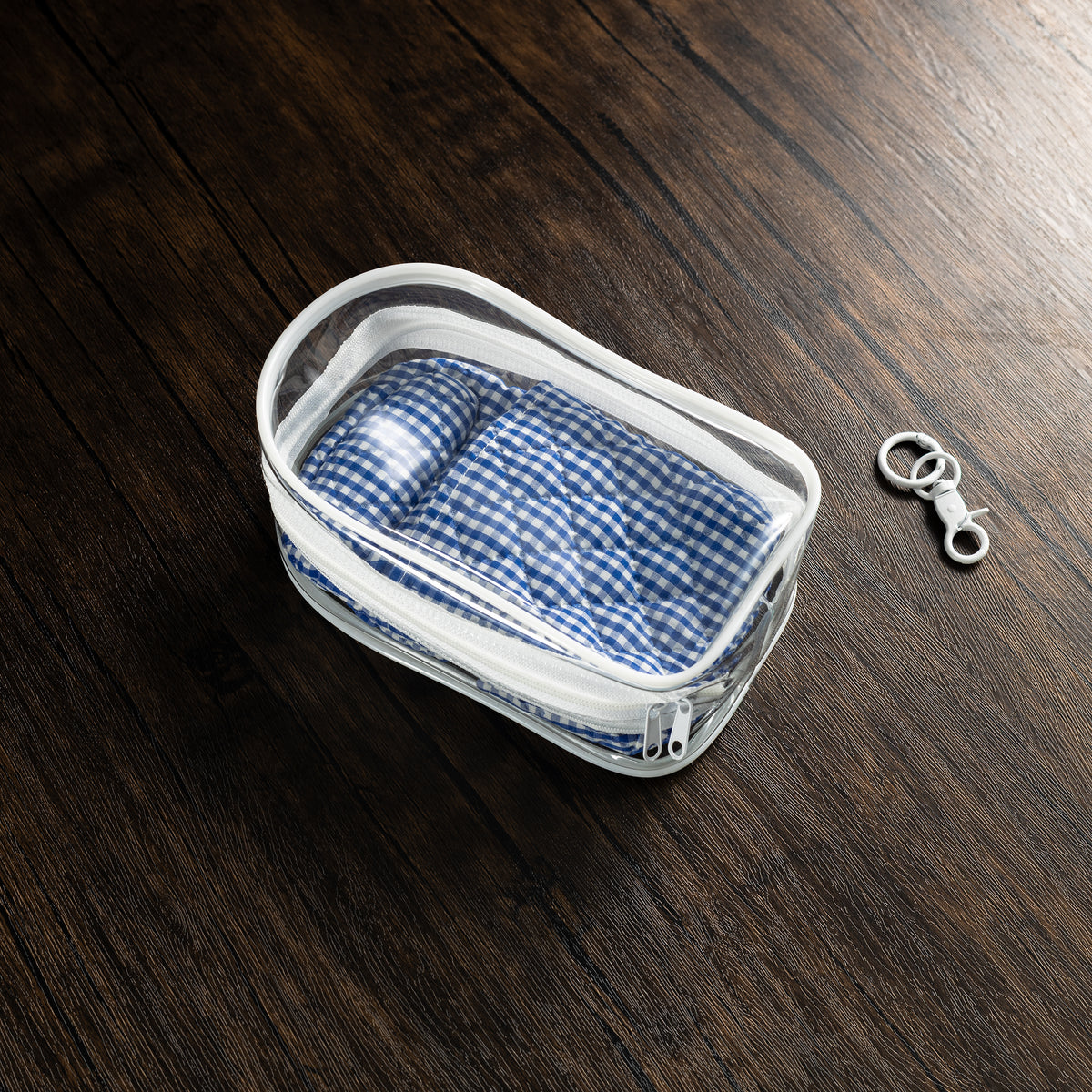 PBL Pen Pouch, Pillow & Clear Collectible Carry Bag with Notebook Insert – Blue Grid - Pen Boutique Ltd