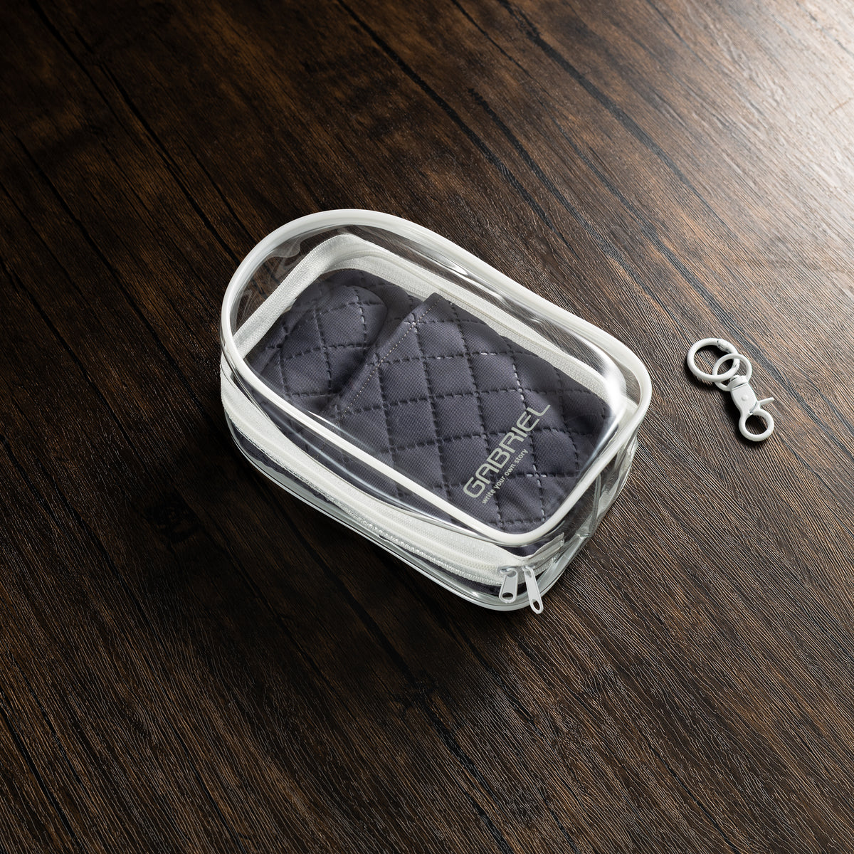 PBL Pen Pouch, Pillow & Clear Collectible Carry Bag with Notebook Insert – Grey - Pen Boutique Ltd