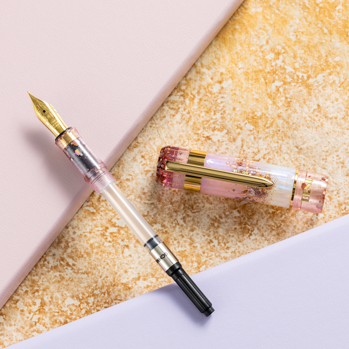 Benu Tribute Fountain Pen - Rose de Mai - Pen Boutique Ltd