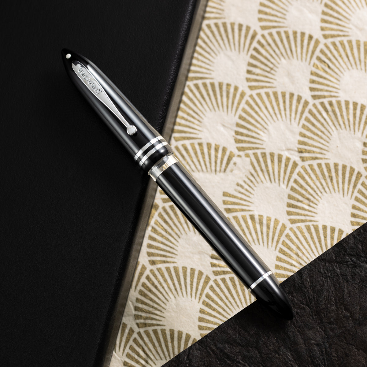 Sheaffer Balance III E892 Fountain Pen - Glossy Black - Chrome Trim-Pen Boutique Ltd