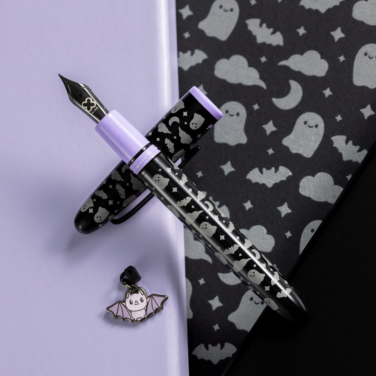 Esterbrook x Sweet Kawaii Design Estie Fountain Pen - Sweetly Haunted Black - Pen Boutique Ltd