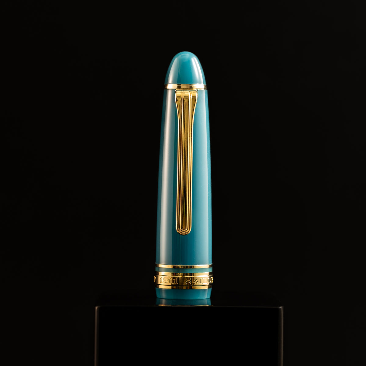 Sailor 1911L Fountain Pen - Muted Green - Casual L Stable Gold Trim - Pen Boutique Ltd