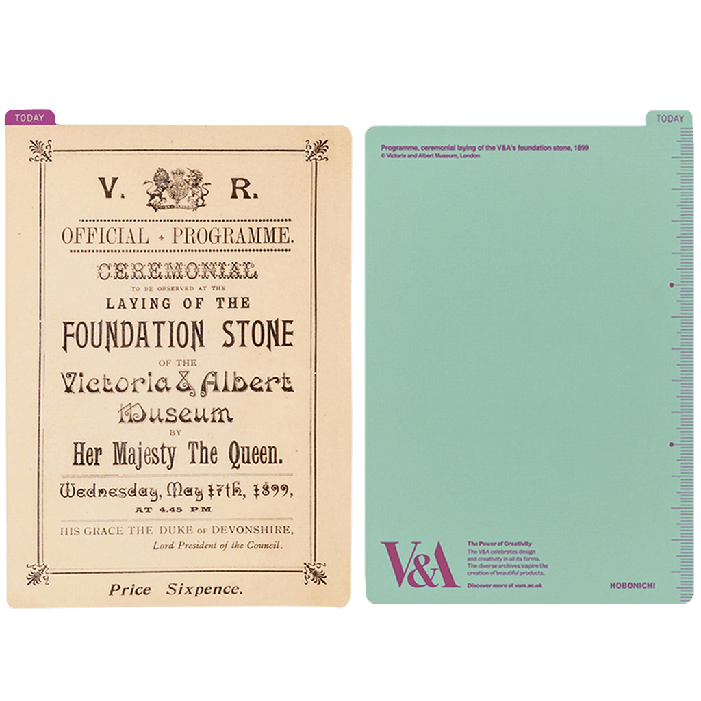 Hobonichi Pencil Board - V&A Series: Foundation Stone Programme - A6 - Pen Boutique Ltd