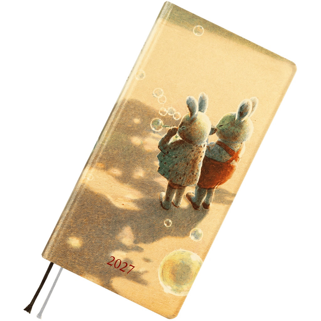 Hobonichi 2027 Light Hardcover English Book - Akiko Miyakoshi: Once, in Spring - Tall & Slim (Weeks - January Start) - Pen Boutique Ltd